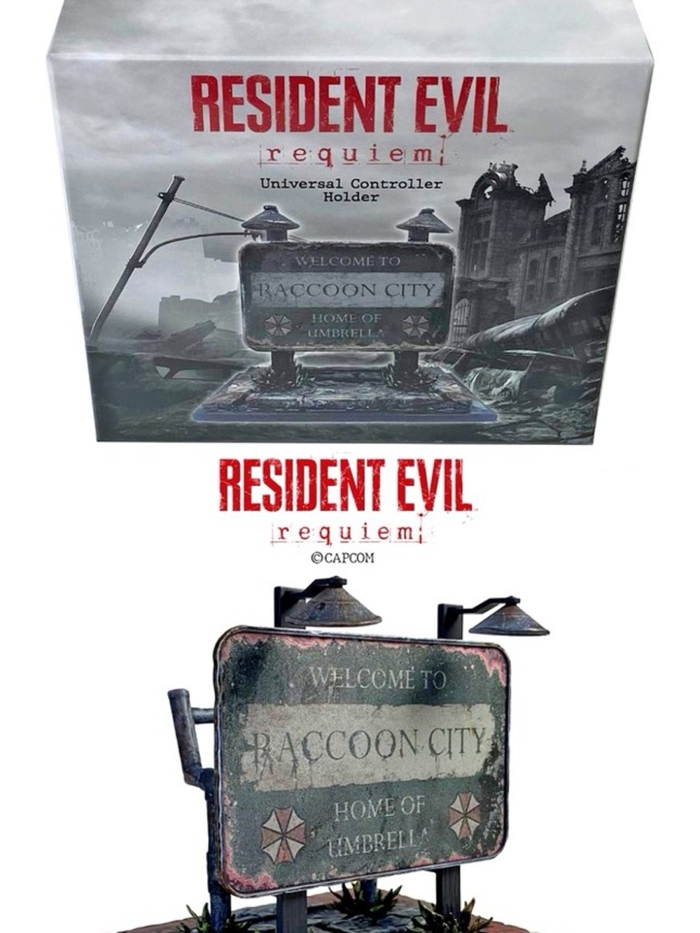 Resident Evil Requiem Raccoon City Controller Holder - Distressed Green